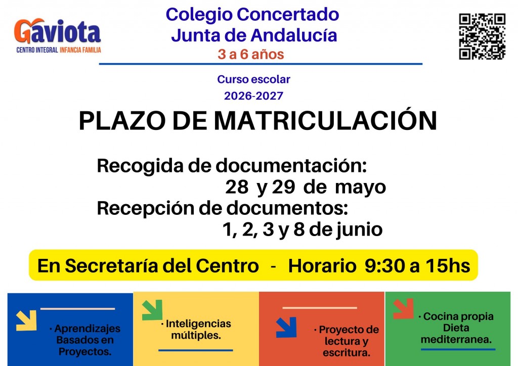 matriculacion alumnado 3-6 26-27